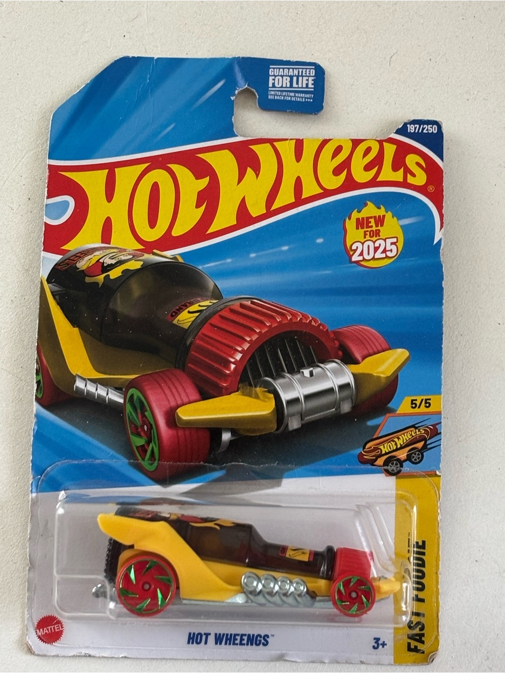 Fast Foodie Kids Toy Car - Yellow and Red